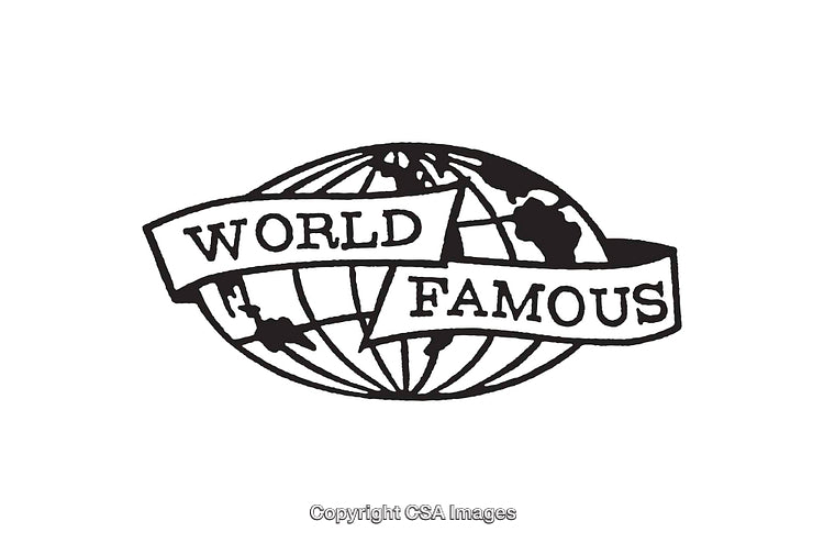 Black And White Line Art World Map Banner Illustration