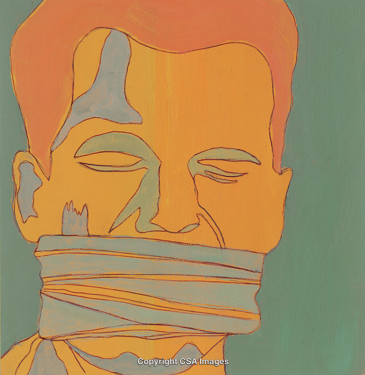 Man with Gagged Mouth