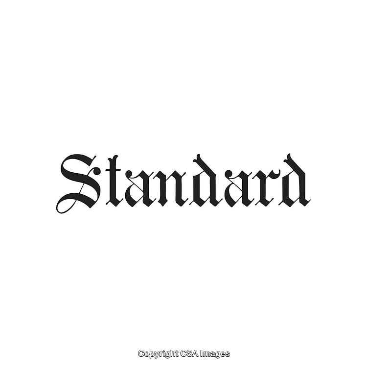 Standard Text in Elegant Blackletter Font Style on a White Background