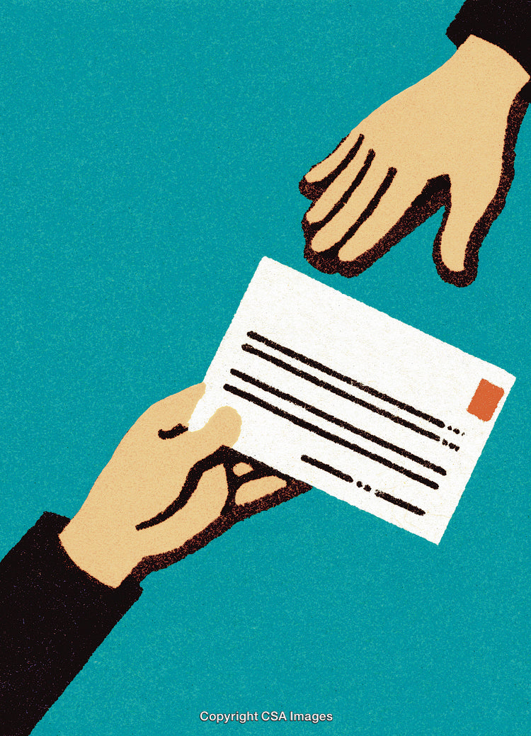 Handing Over a Letter