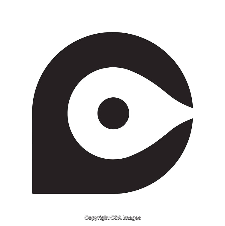 Minimalist Black And White Icon With Abstract Design