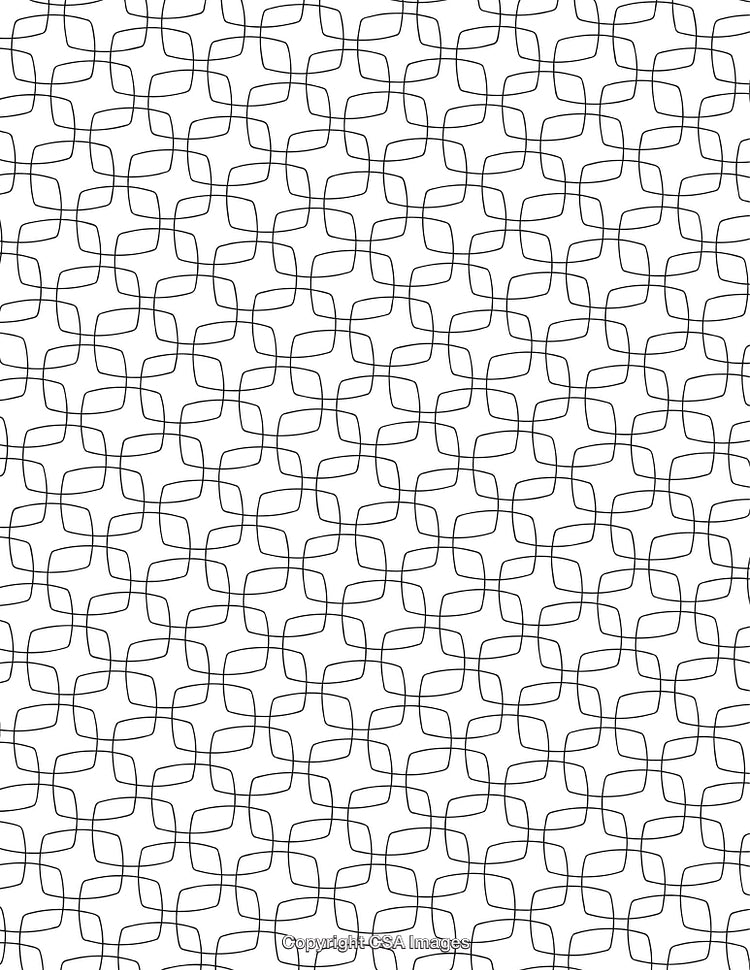Abstract Black and White Geometric Line Pattern on a Clean Background