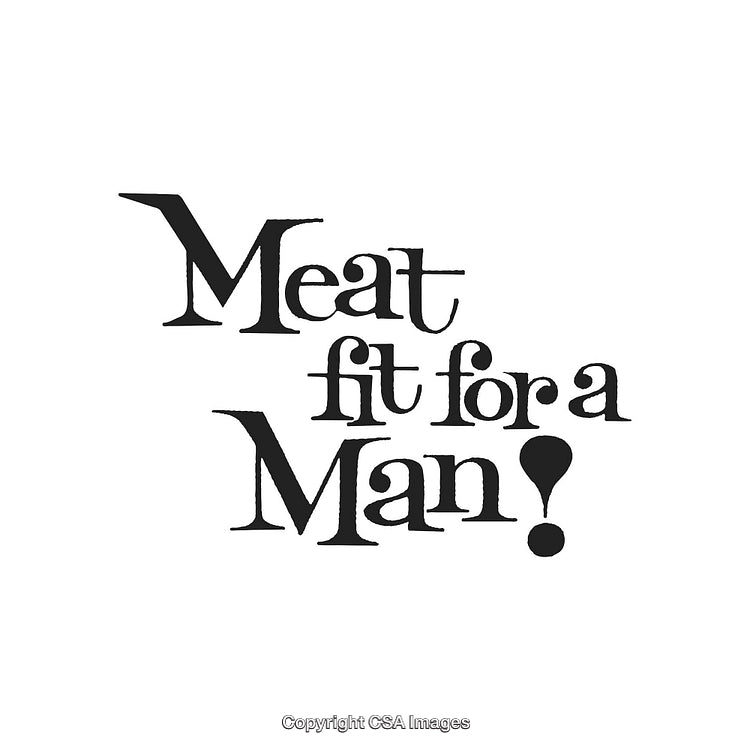 Vintage Typography Promoting Delicious Meat with an Eye-Catching Design