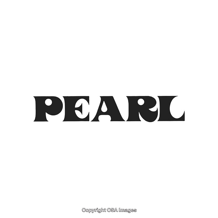 Creative Typography Design Featuring the Word 'Pearl' in Artistic Black Font