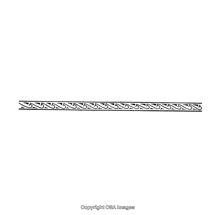 Intricate Black and White Celtic Knot Border Design on White Background
