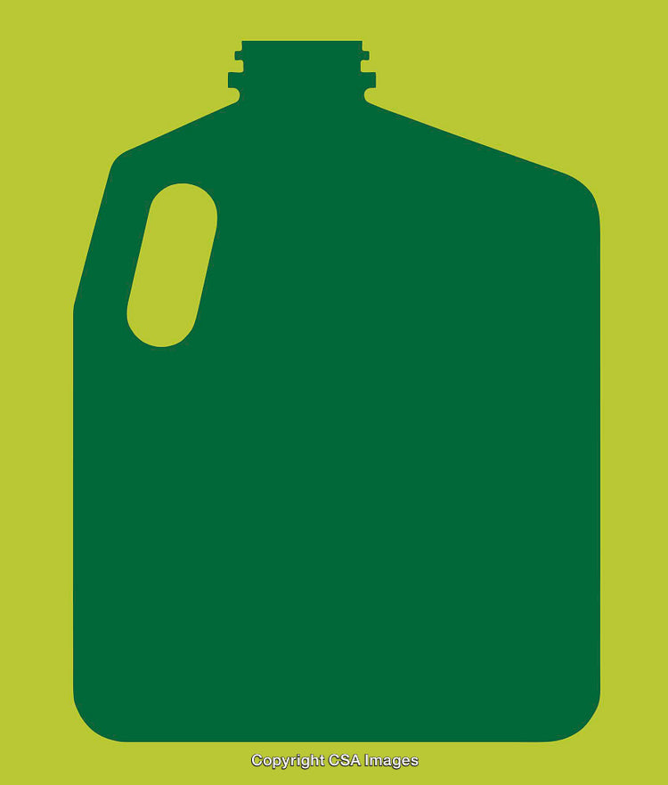 Minimalist Illustration of a Bottle Silhouette on a Vibrant Background