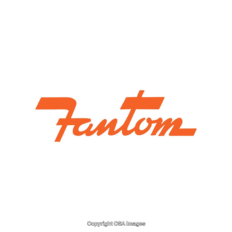 Orange Fantom Text Logo on a Plain White Background