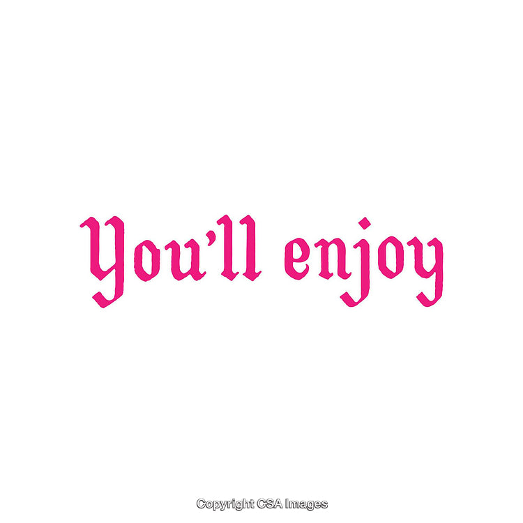 Stylish Gothic Font Pink Text on Simple White Background