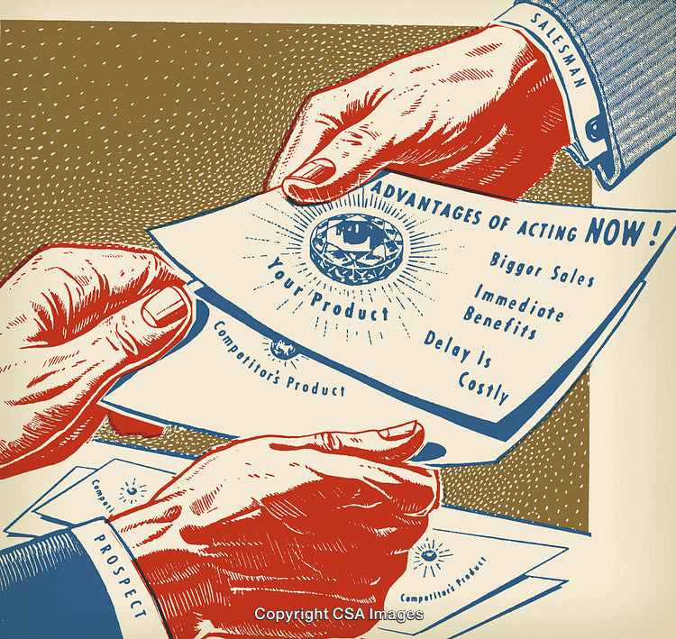 Salesman Giving Advice