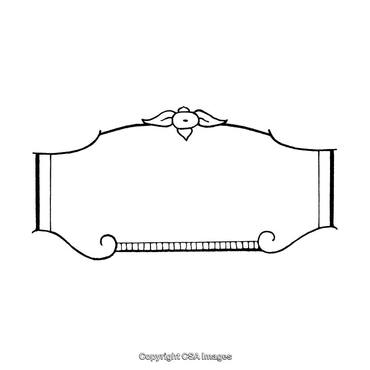 Elegant Black and White Decorative Border Design with Vintage Style
