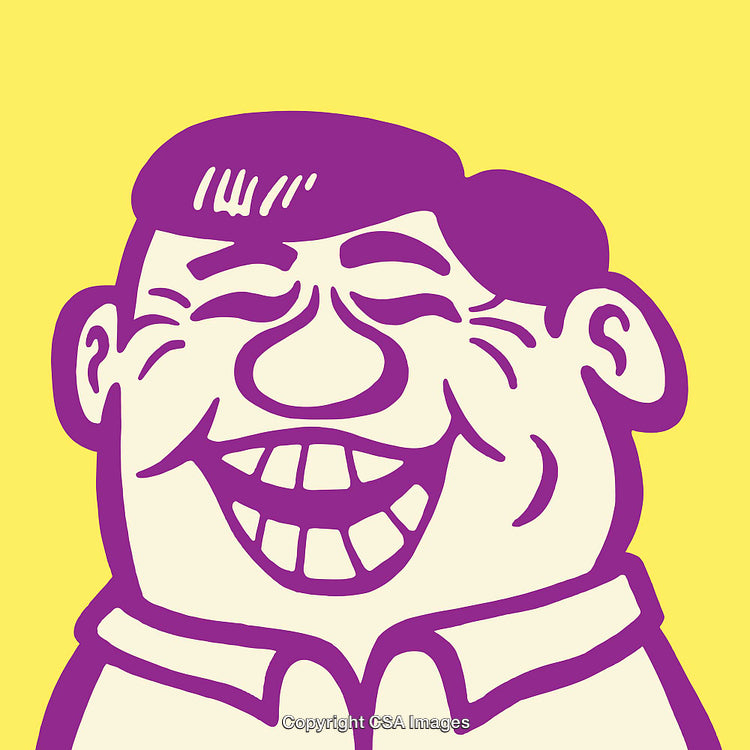 Colorful Cartoon Style Smiling Face Illustration in Fun Vibrant Design