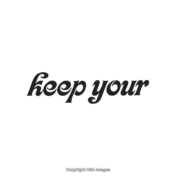 Stylish Vintage Typography Design with Black Letters on White Background
