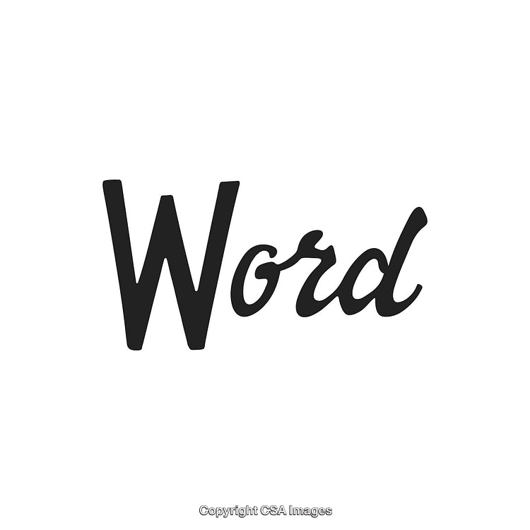 Simple Black Text Design on Minimal White Background