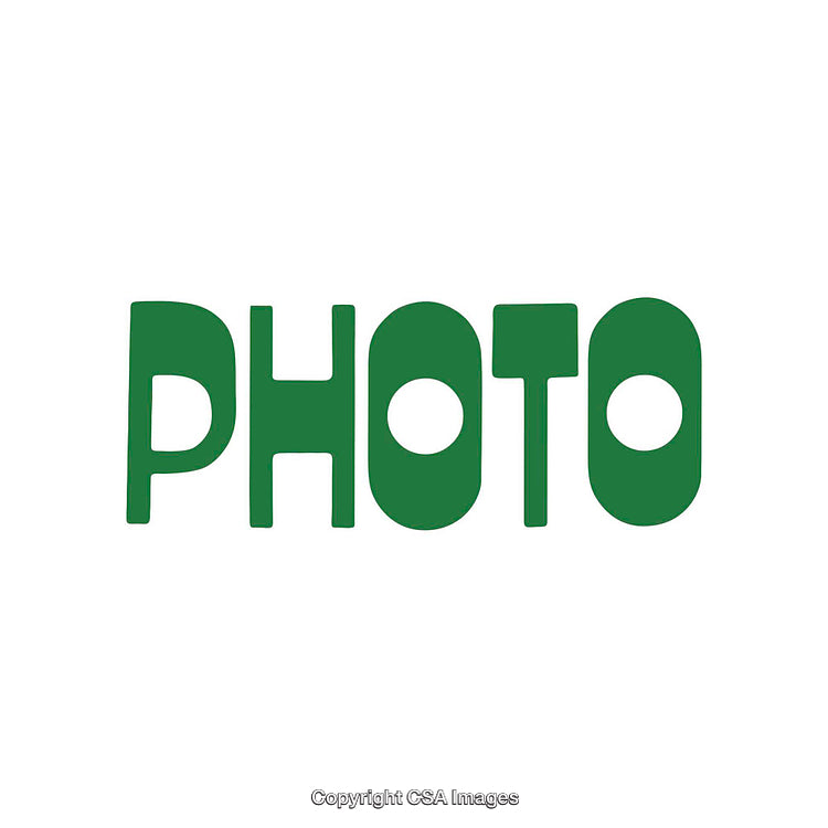 Green Typography Featuring the Word 'Photo' in a Playful Font Design