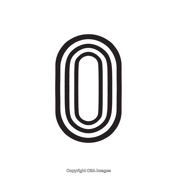 Minimalist Black and White Cent Symbol with Classic Design