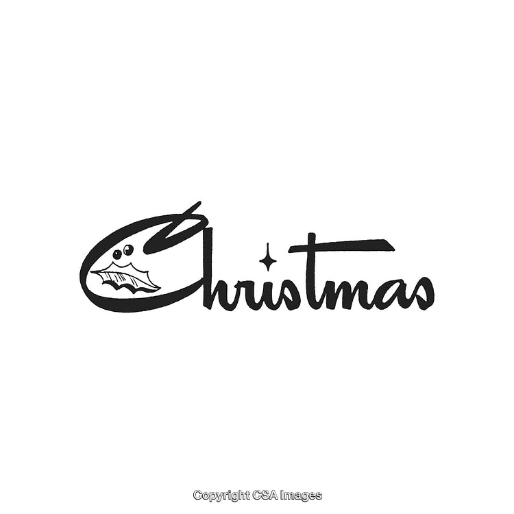 Festive Christmas Calligraphy with Decorative Ornament Design