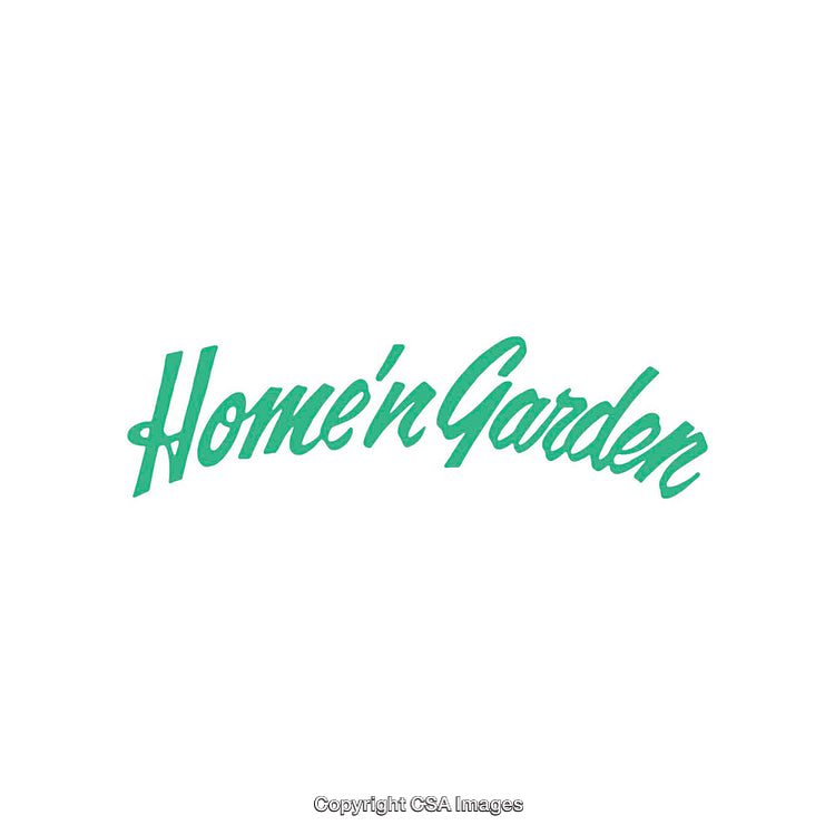 Stylish Green Home and Garden Logo with Decorative Typography Look