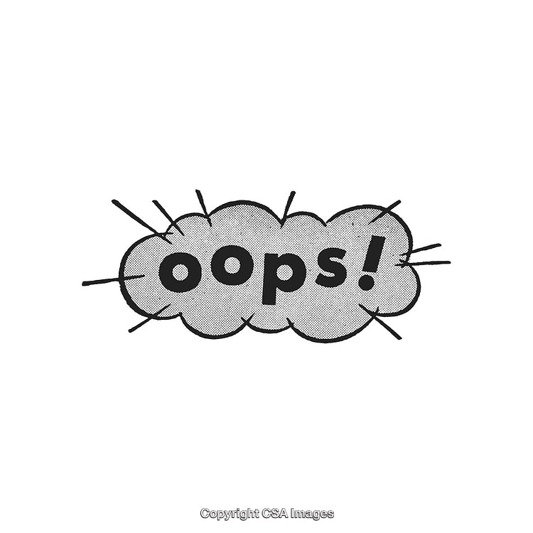 Comic Style Speech Bubble with a Bold Oops Exclamation