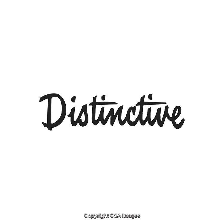 Distinctive Black Calligraphy Text on White Background with Stylish Font