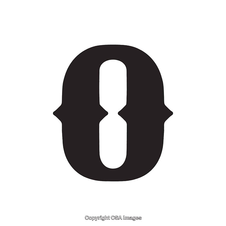 Bold Minimalist Typography Illustrating A Unique Letter O Design