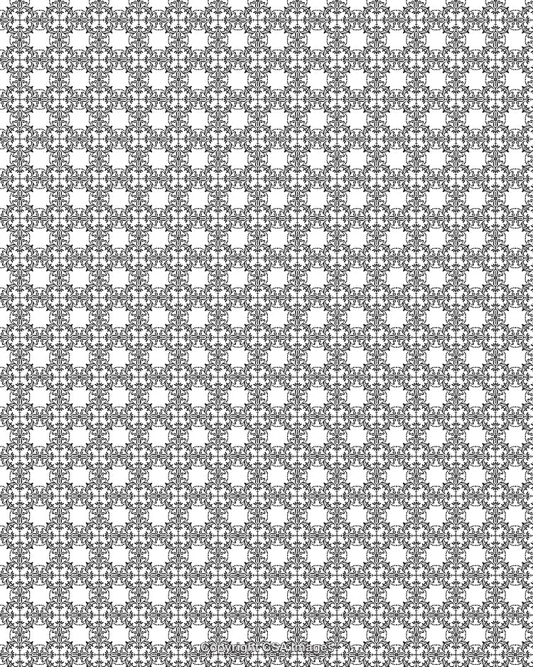 Seamless Black and White Ornamental Pattern Background for Decoration