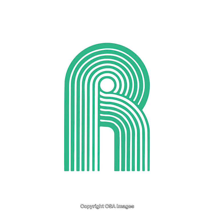 Creative Abstract Design Featuring the Letter 'R' in Modern Style
