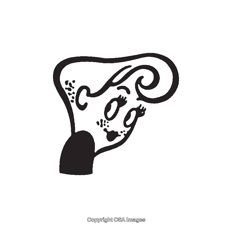 Surreal Black and White Line Art Illustration With Facial Features