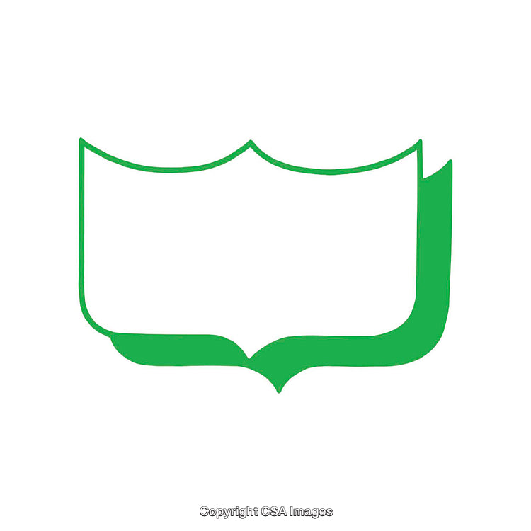 Green Abstract Frame Illustration Isolated on a White Background for Design Use