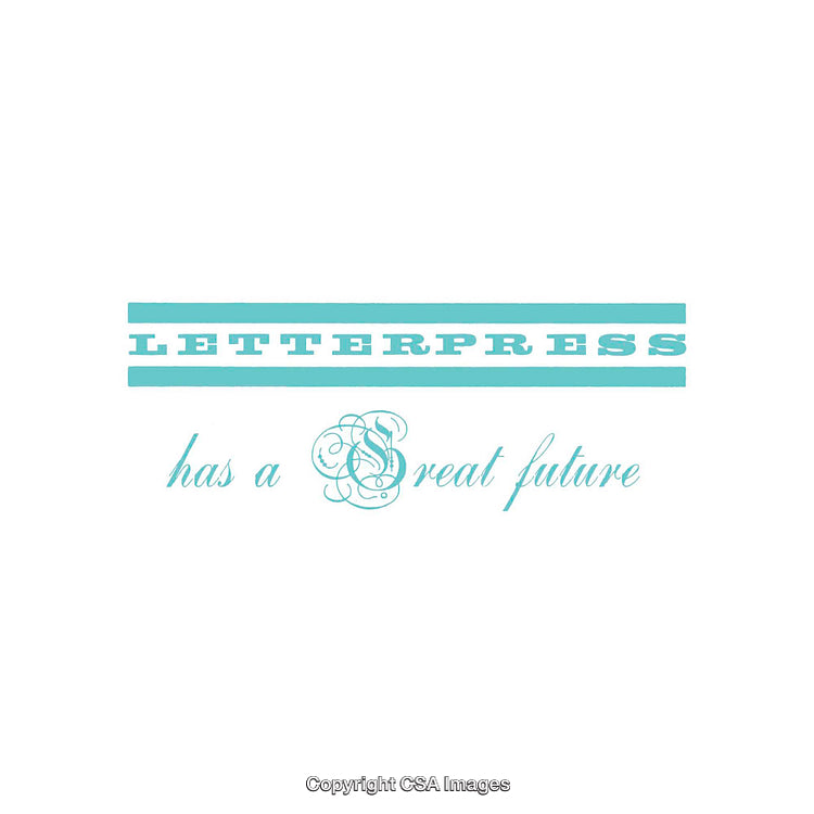 Vintage Letterpress Typography Highlighting Artistic Future Potential in Design