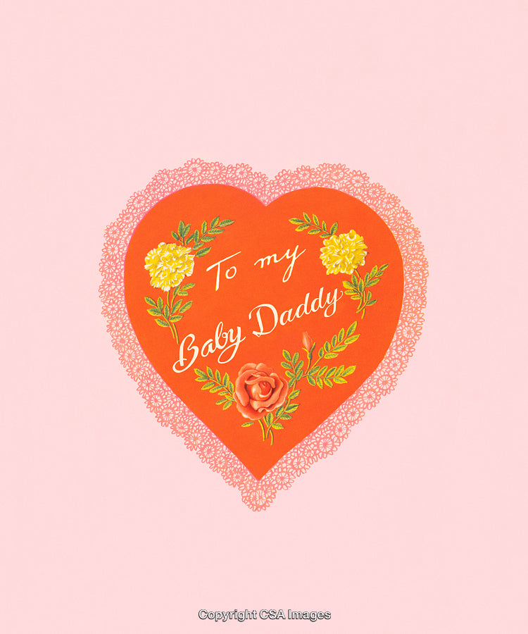 Romantic Heart-Themed Greeting Card for Fathers with Elegant Design and Messages