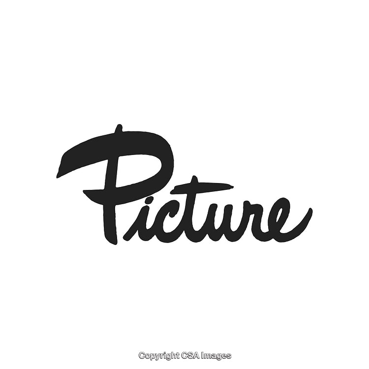 Modern Black and White Script Typography Logo on White Background