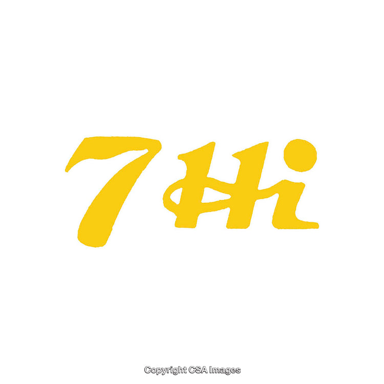 Yellow Brushstroke Text Illustration with Playful Design on White Background