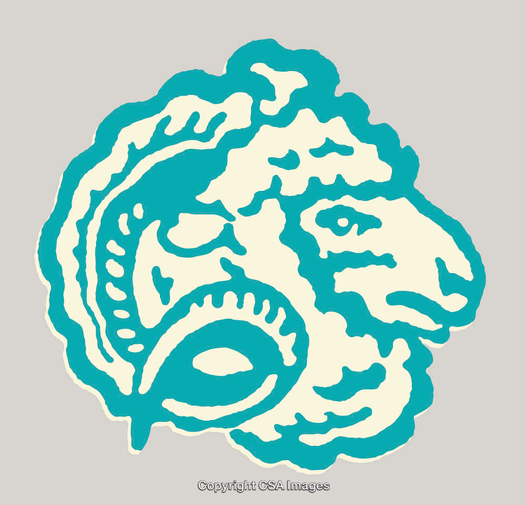 Vector Sheep Illustration with Ornate Design and Vibrant Colors