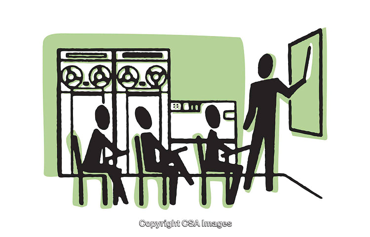 Illustration of Classroom Training in a Technological Environment