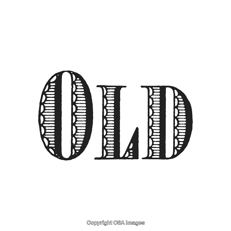 Vintage Typography Design With Bold Decorative Lettering Artwork