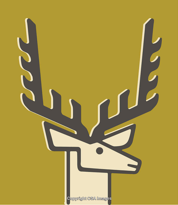 Minimalist Deer Illustration with Stylish Line Art Design Aesthetic