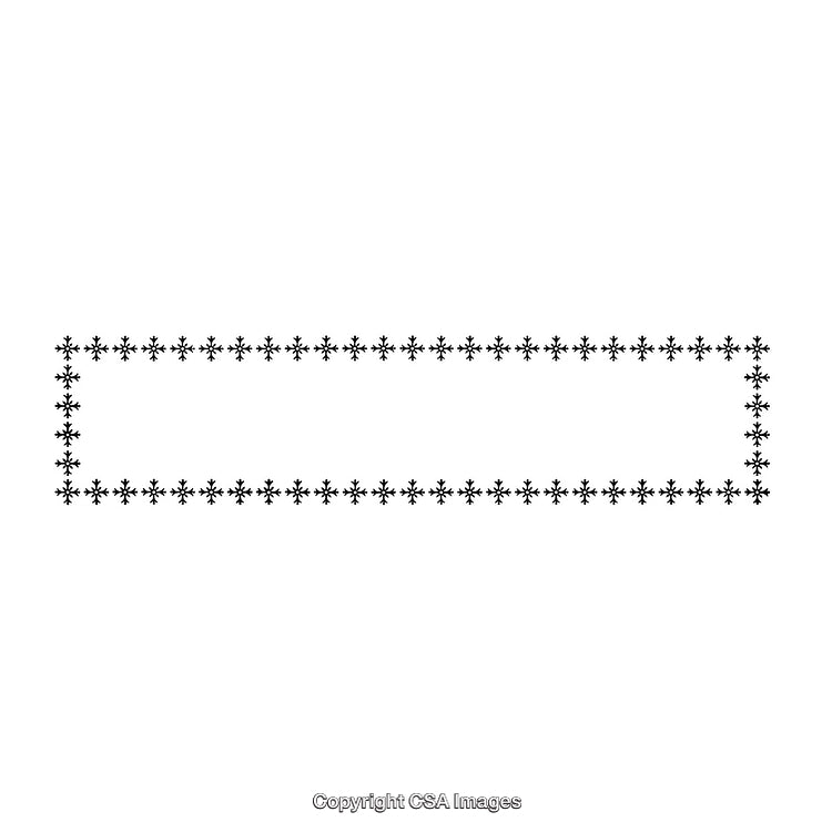 Simple Rectangular Border Design with Black Decorative Elements