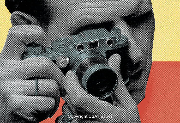 Retro-Styled Photograph of a Vintage Camera in Close-Up Perspective