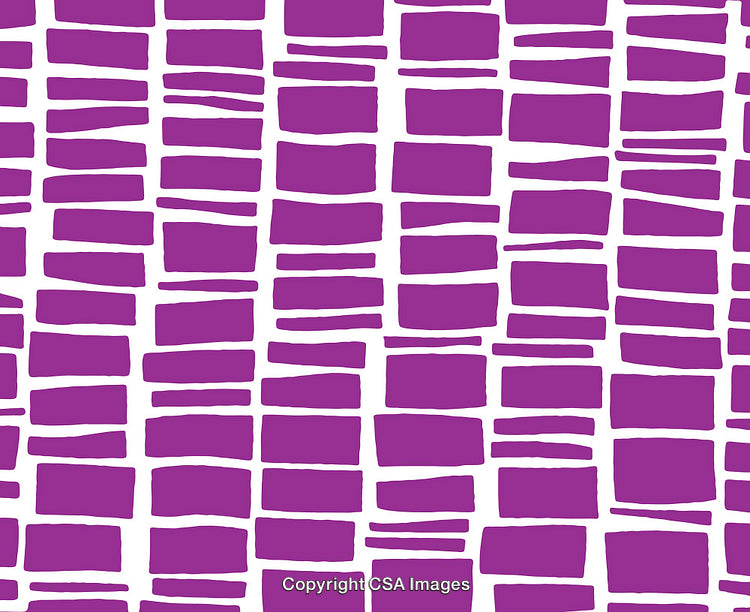Purple Rectangular Abstract Blocks on White Patterned Background