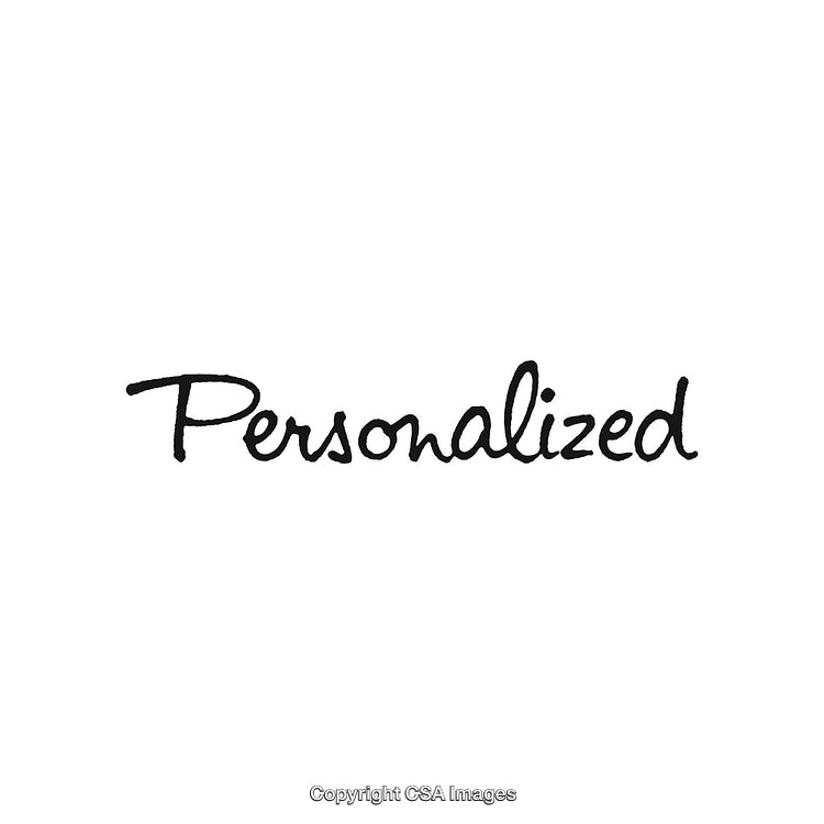 Elegant Handwritten Script of the Word Personalized on Clean Background