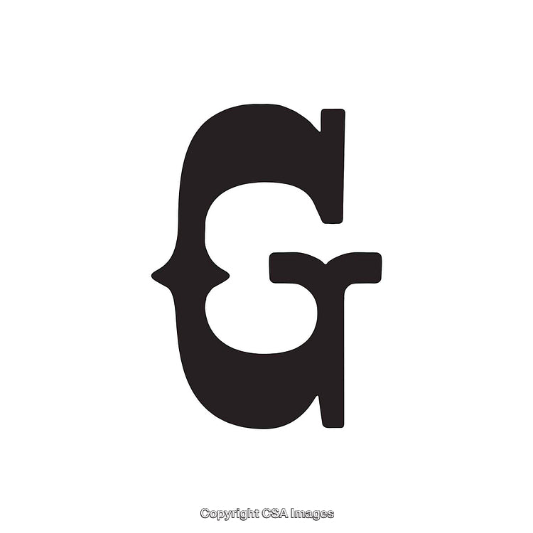 Creative Monogram Symbol Incorporating the Letter G in Unique Typography Style