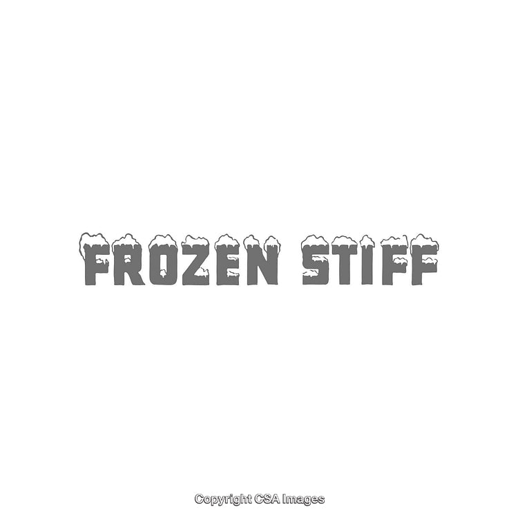 Frozen-Themed Typography with Icicles on Bold Lettering