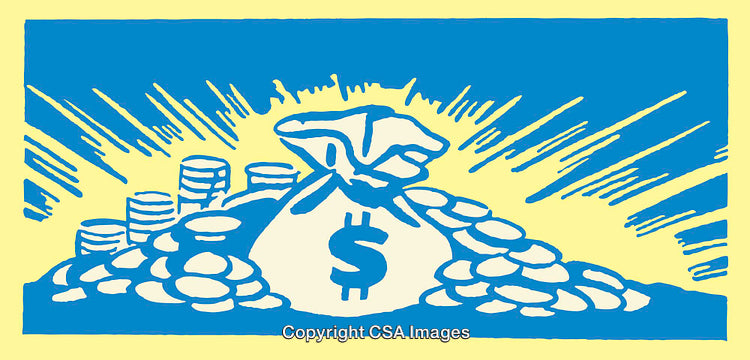 Financial Growth Illustration Depicting Wealth and Success Through Symbolic Imagery