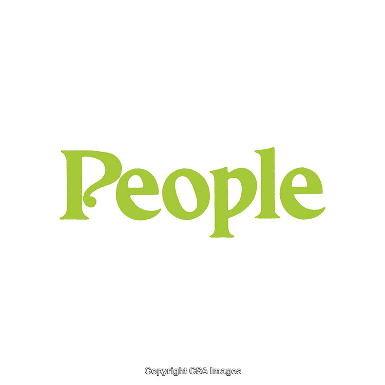 Green Text Art Featuring the Word "People" on a White Background