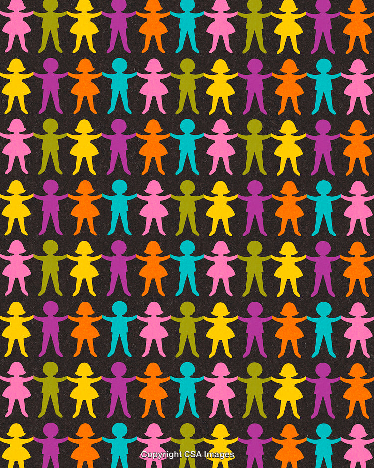 Boy and Girl Paper Doll Chains