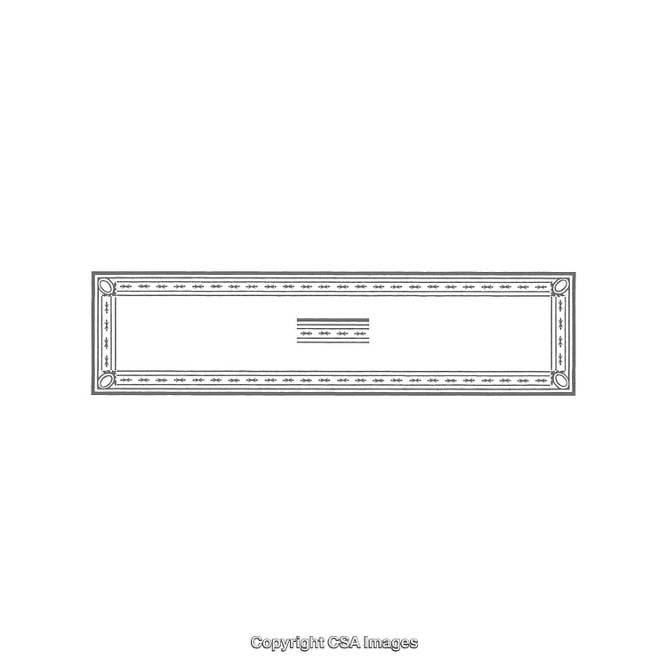 Ornate Decorative Frame with Intricate Detailing in Monochrome