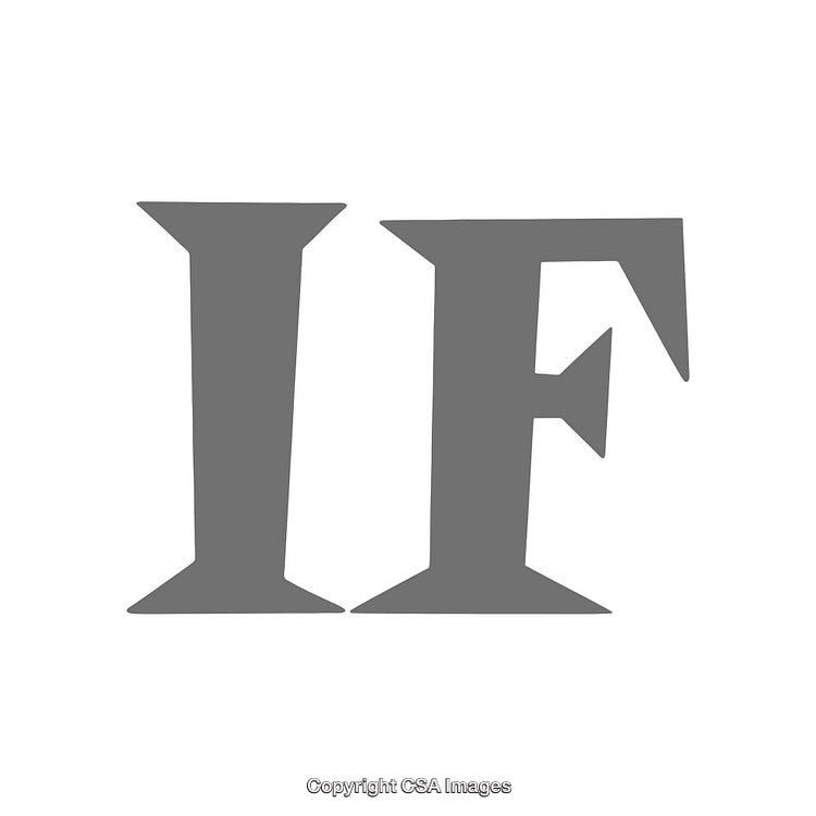 Bold Typography Design Featuring the Word IF in a Classic Style