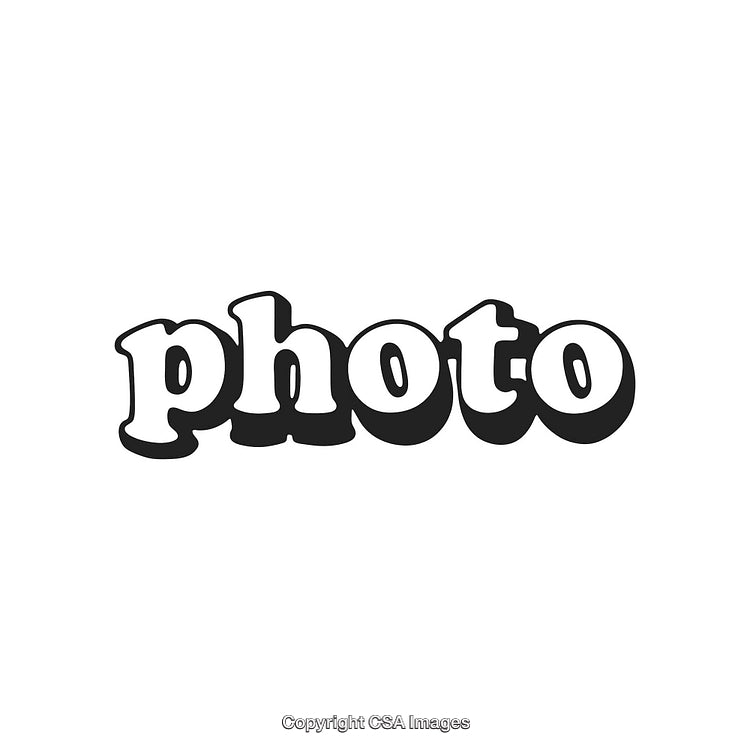 Creative 3D Bold Typography Displaying the Word 'Photo' on White Background