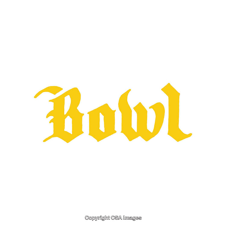 Stylized Yellow Text Design on White Background