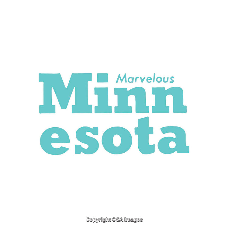Minimalistic Typography Design Featuring Minnesota in Bold Text